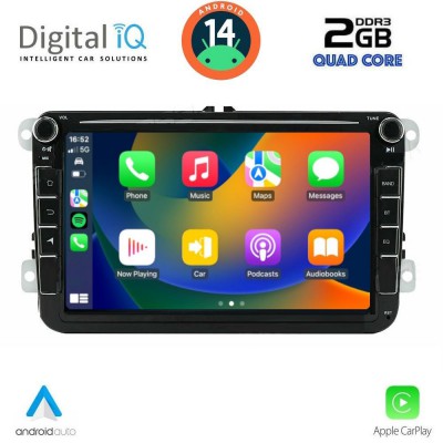 DIGITAL IQ BLD 279_CPA (8'' DECK) MULTIMEDIA SYSTEM for VW - SKODA - SEAT mod. 2004-2014