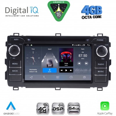DIGITAL IQ BLG 408_CPA (7″ DECK) MULTIMEDIA OEM for TOYOTA AURIS mod. 2012-2015