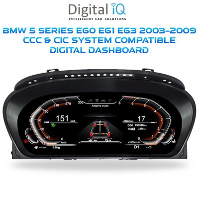 DIGITAL IQ DGU 958_IC (12.3in) BMW 5 Series E60 - E61 - E63 mod. 2003-2009 CCC & CIC COMPATIBLE DIGITAL DASHBOARD
