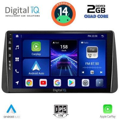 DIGITAL IQ BXC 3149_CPAA DASH (9inc) MULTIMEDIA TABLET for FIAT TIPO mod. 2018-2023