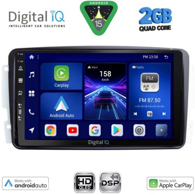 DIGITAL IQ BXC 3401_CPAA (9inc) MULTIMEDIA TABLET for MERCEDES CLK (W209) mod. 2000-2004