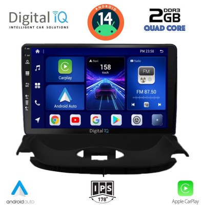 DIGITAL IQ BXC 3505_CPAA (9inc) MULTIMEDIA TABLET for PEUGEOT 206 mod. 1998-2006