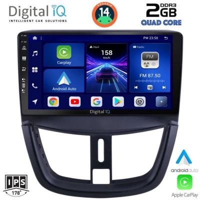 DIGITAL IQ BXC 3507_CPAA (9inc) MULTIMEDIA TABLET for PEUGEOT 207 mod. 2007>