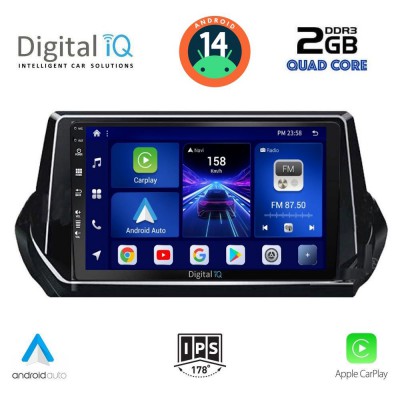 DIGITAL IQ BXC 3509_CPAA (9inc) MULTIMEDIA TABLET for PEUGEOT 208 – 2008 mod. 2021>
