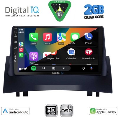 DIGITAL IQ BXC 3555_CPAA (9inc) MULTIMEDIA TABLET for RENAULT MEGANE 2 mod. 2002-2008