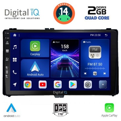 DIGITAL IQ BXC 3703_CPAA (9inc) MULTIMEDIA TABLET for TOYOTA AURIS mod. 2015> – AYGO X mod. 2022> – COROLLA mod. 2017-2019