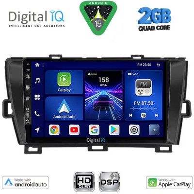 DIGITAL IQ BXC 3726BL_CPAA (9inc) MULTIMEDIA TABLET for TOYOTA PRIUS mod. 2009-2015 (BLACK)