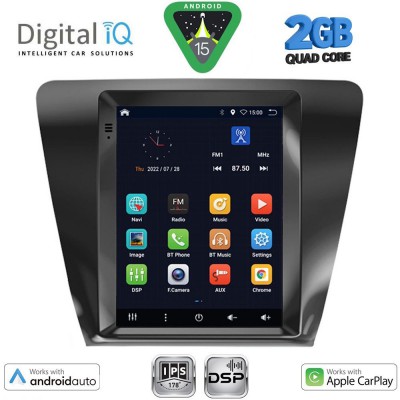 DIGITAL IQ BXC 3917_CPAA TESLA STYLE for SKODA OCTAVIA 7 mod. 2013-2020