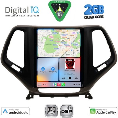 DIGITAL IQ BXC 3984_CPAA TESLA STYLE for JEEP CHEROKEE mod. 2014-2024