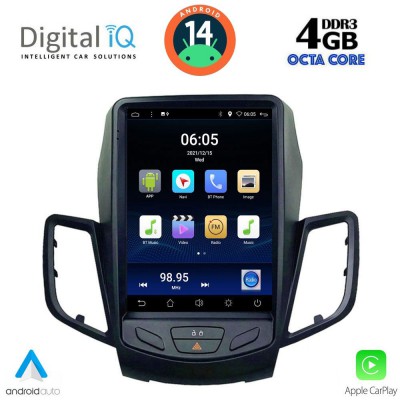 DIGITAL IQ BXF 6854_CPAA TESLA STYLE for FORD FIESTA mod. 2008-2017