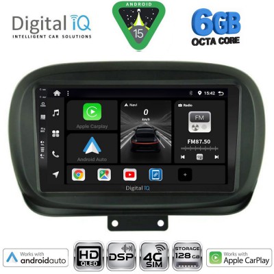 DIGITAL IQ BXF 17134_CPAA (9inc) MULTIMEDIA TABLET for FIAT 500Χ mod. 2014-2024