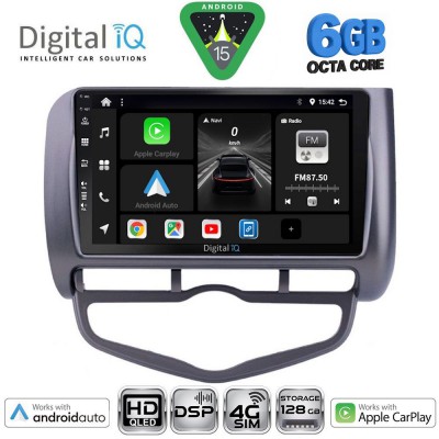 DIGITAL IQ BXF 17210_CPAA CLIMA (9inc) MULTIMEDIA TABLET for HONDA JAZZ mod. 2002-2008