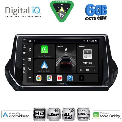 DIGITAL IQ BXF 17509_CPAA (9inc) MULTIMEDIA TABLET for PEUGEOT 208 – 2008 mod. 2021-2026