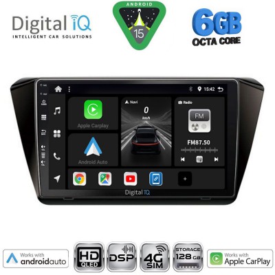 DIGITAL IQ BXF 17605_CPAA (10inc) MULTIMEDIA TABLET for SKODA SUPERB mod. 2015-2023
