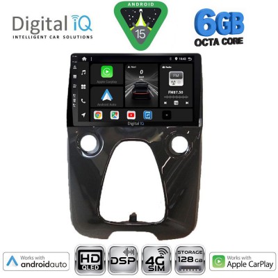 DIGITAL IQ BXF 17708_CPAA A/C (10inc) MULTIMEDIA TABLET for CITROEN C1-PEUGEOT 108-TOYOTA AYGO mod. 2014-2022