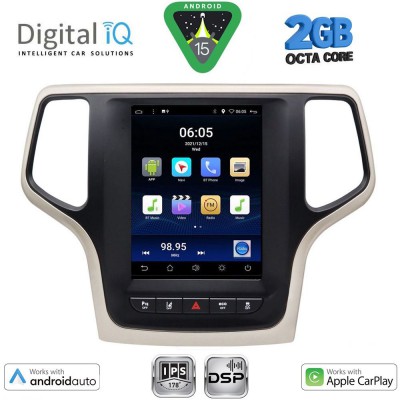 DIGITAL IQ BXF 5983_CPAA TESLA STYLE for JEEP GRAND CHEROKEE mod. 2014-2019