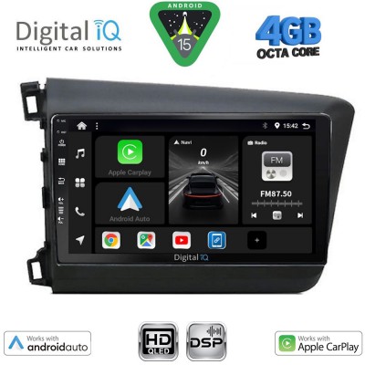 DIGITAL IQ BXF 161904D_CPAA (9inc) MULTIMEDIA TABLET for HONDA CIVIC 4Doors mod. 2012-2016