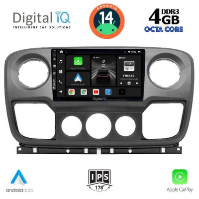 DIGITAL IQ BXF 6463_CPAA (10inc) MULTIMEDIA TABLET for NISSAN NV400 - OPEL MOVANO - RENAULT MASTER mod. 2010-2020