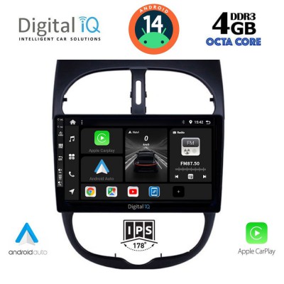 DIGITAL IQ BXF 6506_CPAA (9inc) MULTIMEDIA TABLET for PEUGEOT 206 mod. 1998-2006
