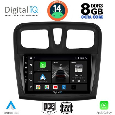 DIGITAL IQ BXF 7108SQ_CPAA (9inc) MULTIMEDIA TABLET for DACIA LOGAN – SANDERO mod. 2012-2019