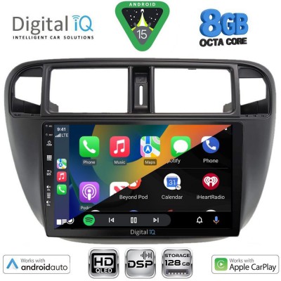 DIGITAL IQ BXF 7186_CPAA A/C (9inc) MULTIMEDIA TABLET for HONDA CIVIC mod. 1995-2001