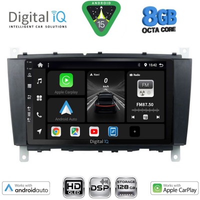 DIGITAL IQ BXF 7403_CPAA (8inc) MULTIMEDIA TABLET for MERCEDES C – CLK (W203-209) mod. 2004-2008