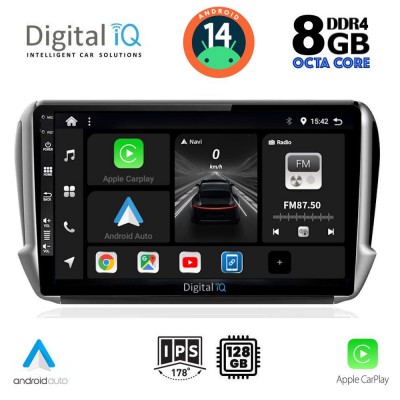 DIGITAL IQ BXF 7508_CPAA (10inc) MULTIMEDIA TABLET for PEUGEOT 208-2008 mod. 2012-2021
