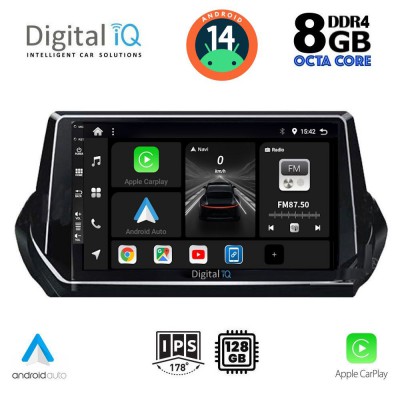 DIGITAL IQ BXF 7509_CPAA (9inc) MULTIMEDIA TABLET for PEUGEOT 208 – 2008 mod. 2021>