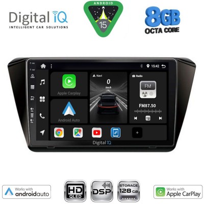 DIGITAL IQ BXF 7605_CPAA (10inc) MULTIMEDIA TABLET for SKODA SUPERB mod. 2015-2023