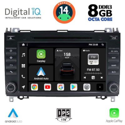 DIGITAL IQ BXF 768_CPAA (8'' DVD) MULTIMEDIA SYSTEM for MERCEDES A – B – SPRINTER – VITO – VIANO mod. 2004-2020