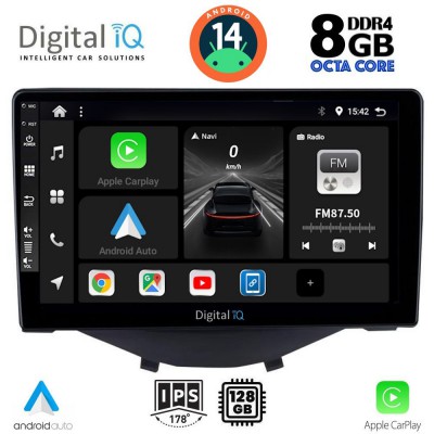 DIGITAL IQ BXF 7715_CPAA CLIMA (9inc) MULTIMEDIA TABLET for CITROEN C1-PEUGEOT 108-TOYOTA AYGO mod. 2014>