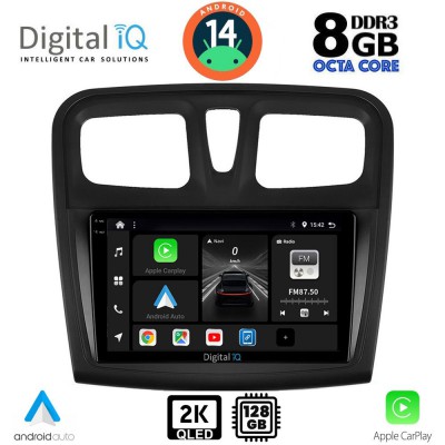 DIGITAL IQ BXF 8108SQ_CPAA (9inc) MULTIMEDIA TABLET for DACIA LOGAN – SANDERO mod. 2012-2019
