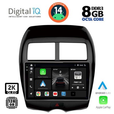 DIGITAL IQ BXF 8430_CPAA (10inc) MULTIMEDIA TABLET for MITSUBISHI ASX mod. 2009> - PEUGEOT 4008 mod. 2012-2018