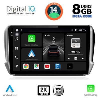 DIGITAL IQ BXF 8508_CPAA (10inc) MULTIMEDIA TABLET for PEUGEOT 208-2008 mod. 2012-2021