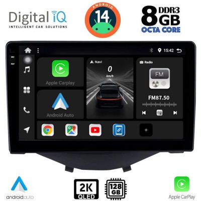DIGITAL IQ BXF 8715_CPAA CLIMA (9inc) MULTIMEDIA TABLET for CITROEN C1-PEUGEOT 108-TOYOTA AYGO mod. 2014>
