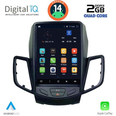 DIGITAL IQ BXC 3854_CPAA TESLA STYLE for FORD FIESTA mod. 2008-2017