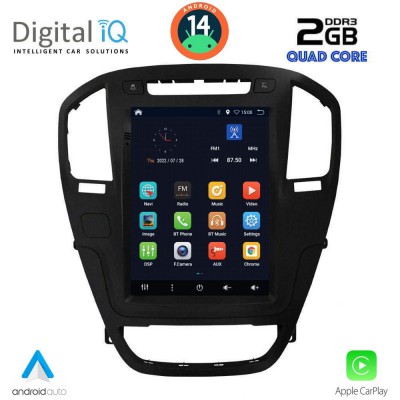 DIGITAL IQ BXC 3914_CPAA TESLA STYLE for OPEL INSIGNIA mod. 2008-2013