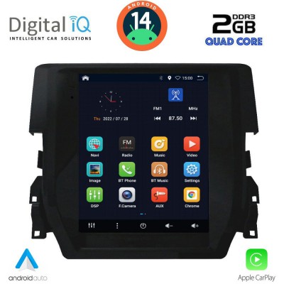 DIGITAL IQ BXC 3975_CPAA TESLA STYLE for HONDA CIVIC mod. 2016>