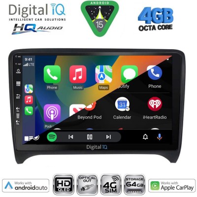 DIGITAL IQ BXK 19009_CPAA (9inc) MULTIMEDIA TABLET for AUDI TT mod. 2007-2015