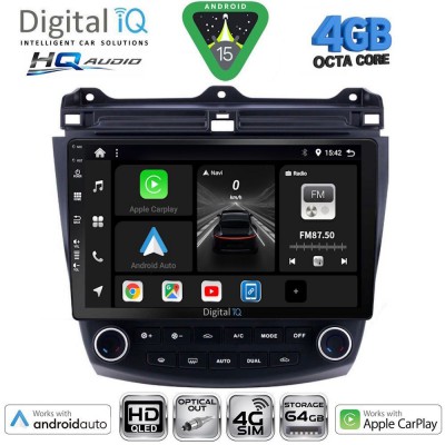 DIGITAL IQ BXK 19182_CPAA (10inc) MULTIMEDIA TABLET for HONDA ACCORD mod. 2003-2007