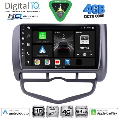DIGITAL IQ BXK 19210_CPAA CLIMA (9inc) MULTIMEDIA TABLET for HONDA JAZZ mod. 2002-2008