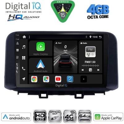 DIGITAL IQ BXK 19237_CPAA (10inc) MULTIMEDIA TABLET for HYUNDAI KONA mod. 2017-2023