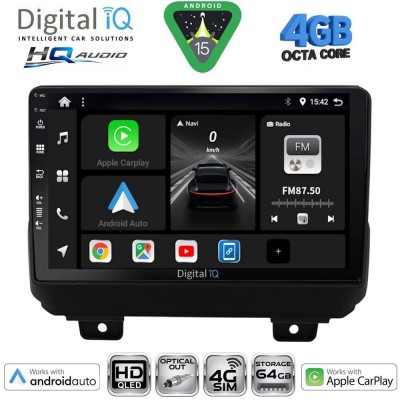DIGITAL IQ BXK 19298_CPAA (9inc) MULTIMEDIA TABLET for JEEP WRANGLER mod. 2018-2026