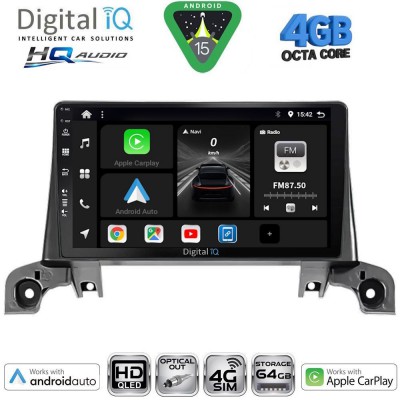 DIGITAL IQ BXK 19519_CPAA (9inc) MULTIMEDIA TABLET for PEUGEOT 3008 - 5008 mod. 2016-2024