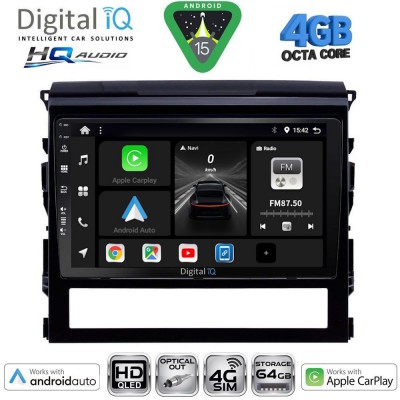 DIGITAL IQ BXK 19725_CPAA (9inc) MULTIMEDIA TABLET for TOYOTA LANDCRUISER mod. 2016-2019