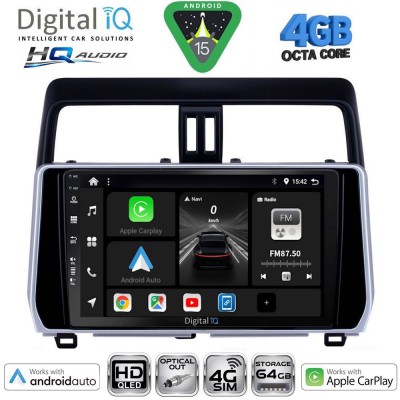 DIGITAL IQ BXK 19739_CPAA (10inc) MULTIMEDIA TABLET for TOYOTA LAND CRUISER mod. 2019-2023