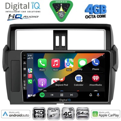 DIGITAL IQ BXK 19777_CPAA (10inc) MULTIMEDIA TABLET for TOYOTA PRADO mod. 2014-2017