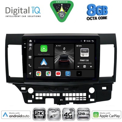 DIGITAL IQ BXK 20434_CPAA (10inc) MULTIMEDIA TABLET for MITSUBISHI LANCER mod. 2008-2017