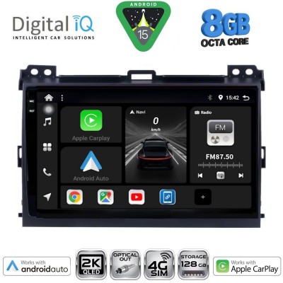 DIGITAL IQ BXK 20723_CPAA (9inc) MULTIMEDIA TABLET for TOYOTA LANDCRUISER mod. 2002-2008