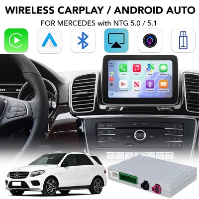 DIGITAL IQ BZ 503F CPAA (WIRELESS CARPLAY / ANDROID AUTO BOX for MERCEDES mod. 2014-2018 with NTG 5.0/5.1 with 2 CAMERAS)
